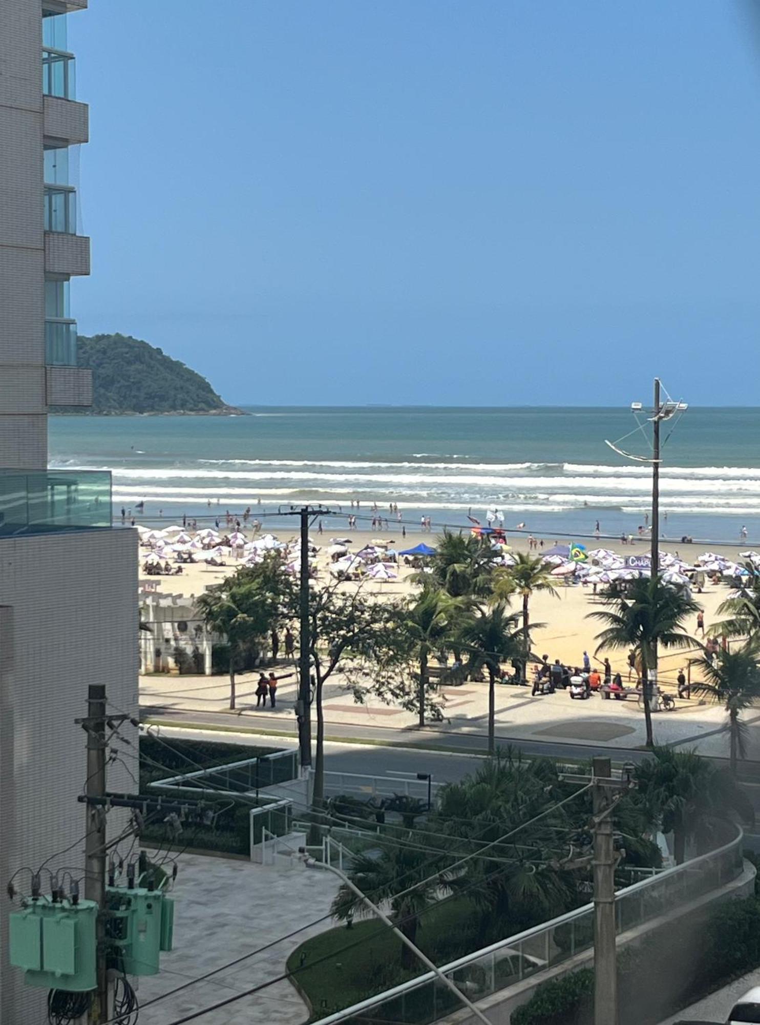 Apartamento Vista Para Praia Praia Grande  Esterno foto