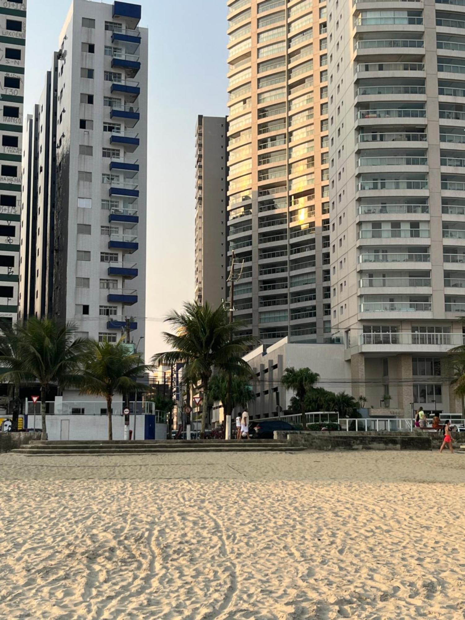 Apartamento Vista Para Praia Praia Grande  Esterno foto